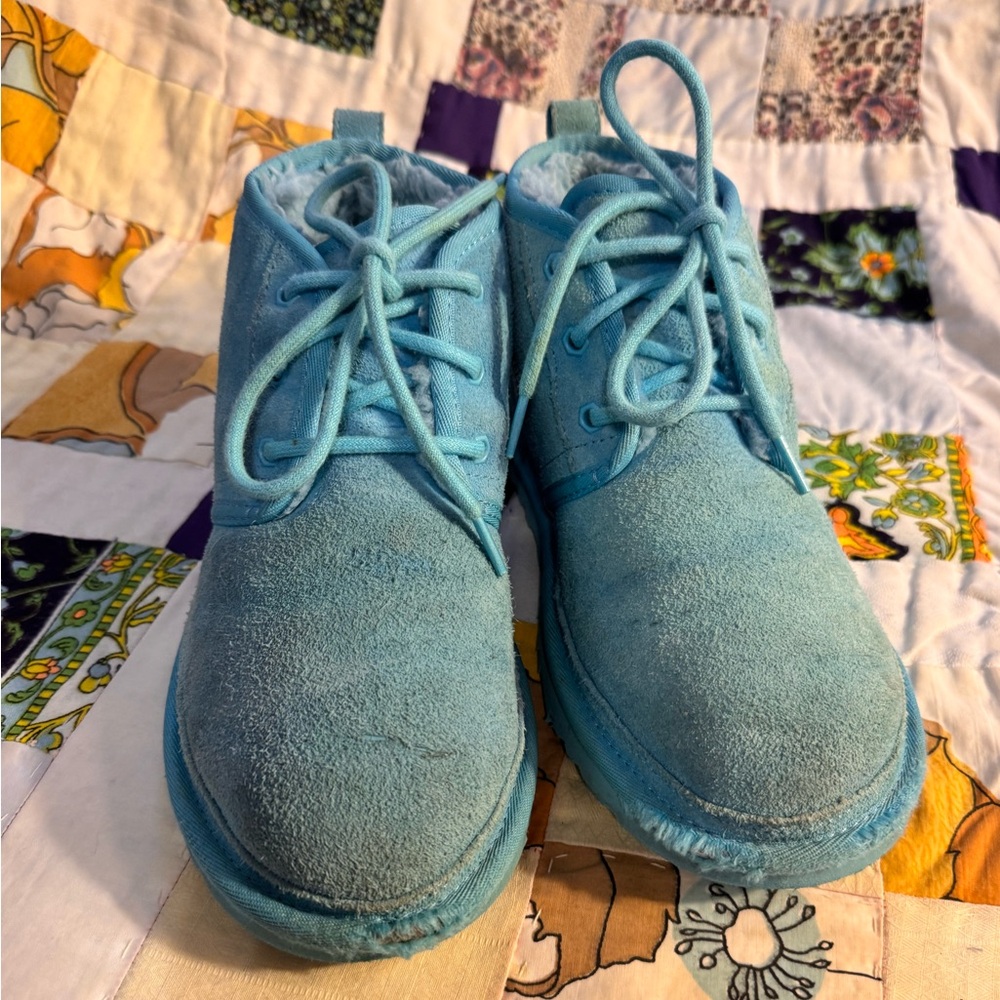 UGG Neumel Suede Chukka Boots - Freshwater Blue - Picture 2 of 8